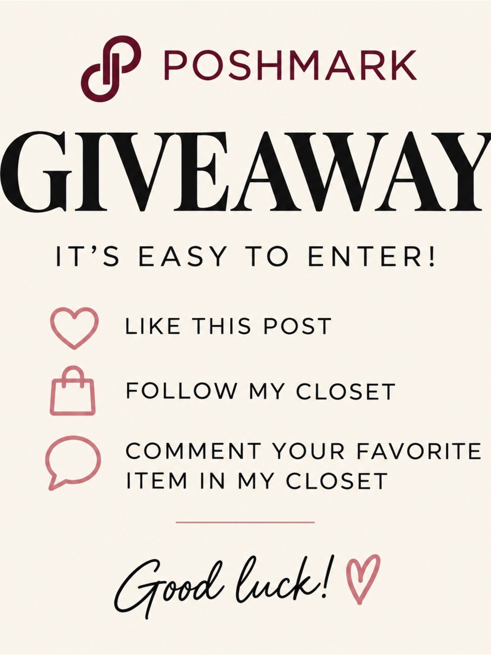 Giveaway Poster!